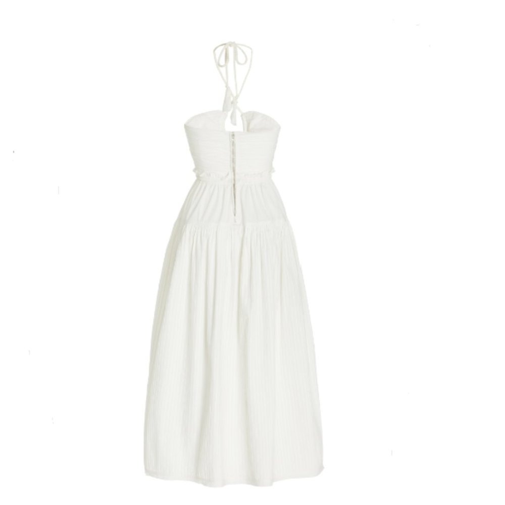 [NWT] Ulla Johnson Emmaline Cotton Midi Halter Dress - Picture 3 of 3